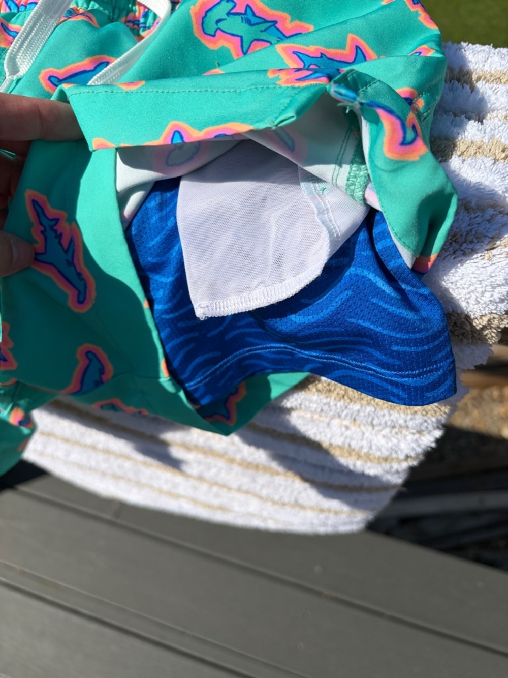 Boys Chubbies Swim Shorts with built in shorts liner. - Picture 4 of 4